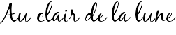 Au clair de la lune