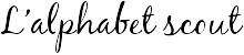 L'alphabet scout