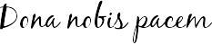 Dona nobis pacem