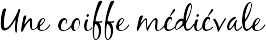 Une coiffe médiévale